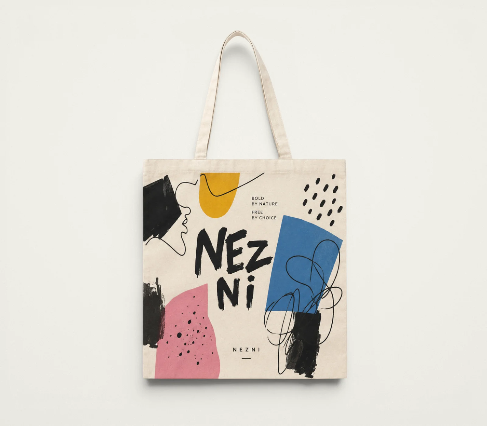 Natural Cotton Tote Bag, product code BC-01, by Nezni.