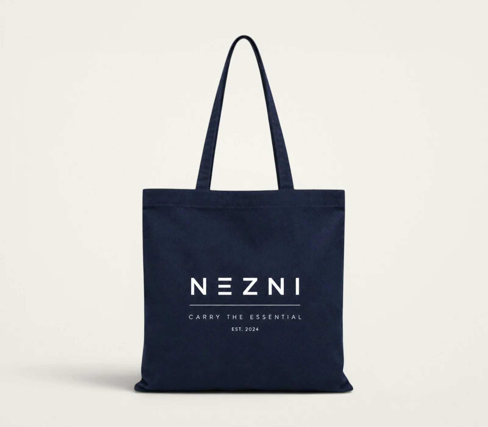 BC-07 Navy Canvas Tote Bag product image