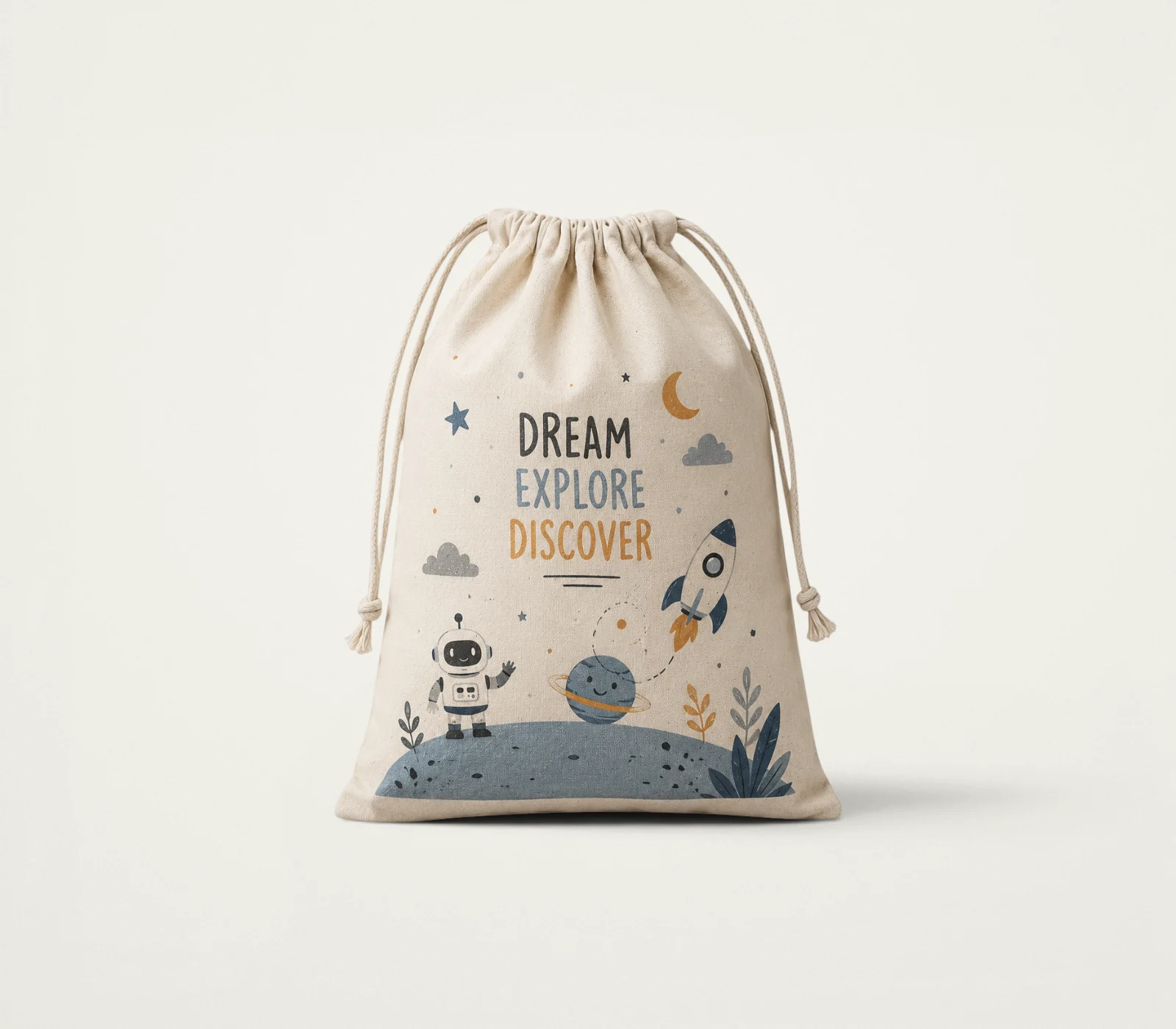 Cotton Drawstring Pouch, product code KS-01, by Nezni.