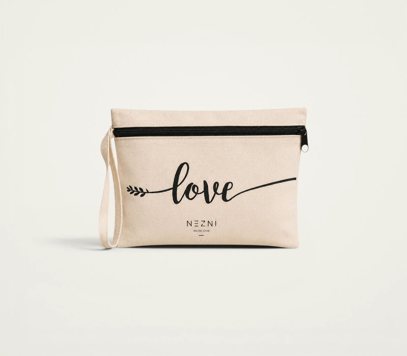 Natural Canvas Cosmetic Bag, product code MK-02, by Nezni.