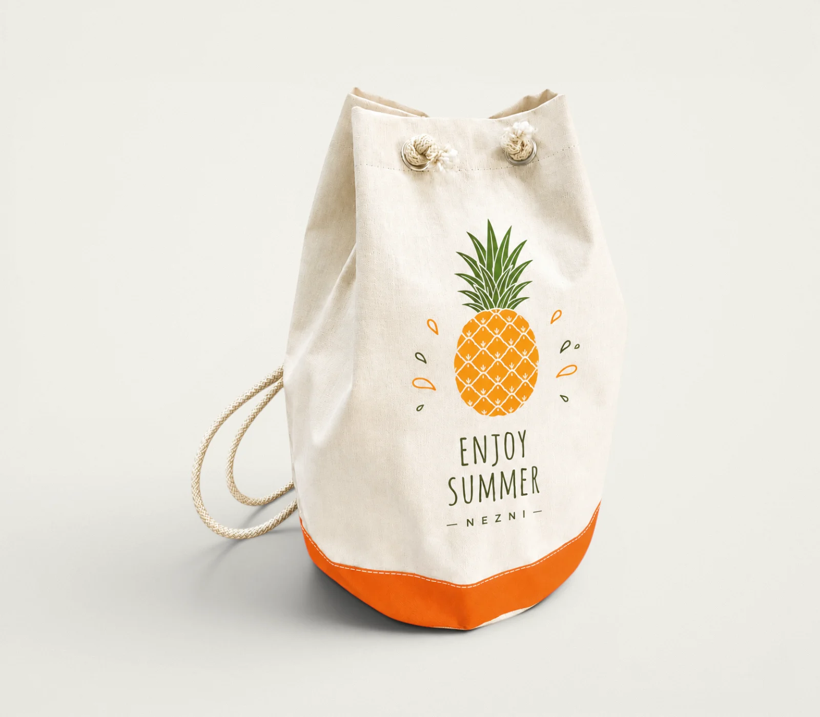 PLJ-03 Cotton Drawstring Beach Backpack product image