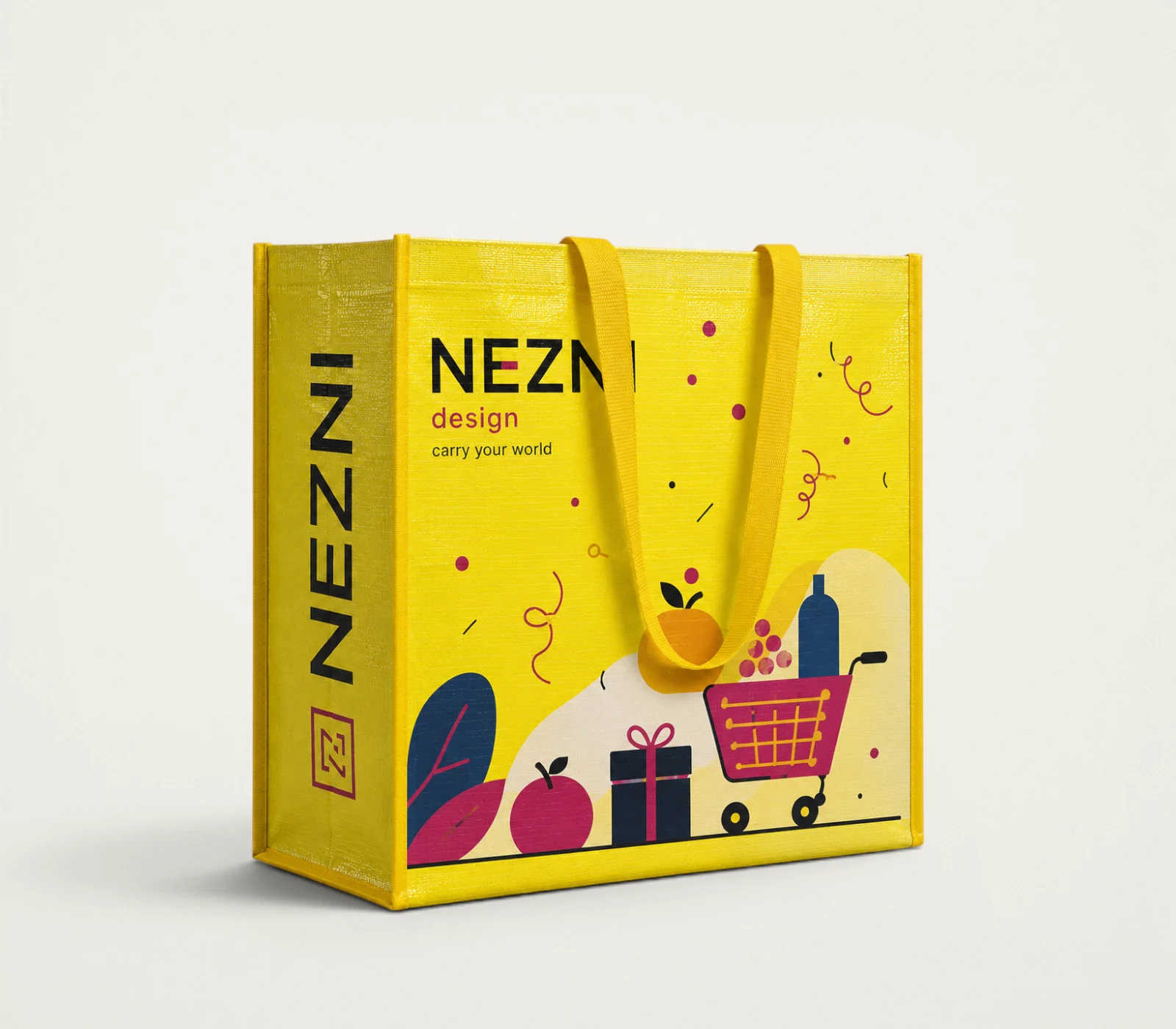 PP Woven Shopping Bag, product code PPW-01, by Nezni.