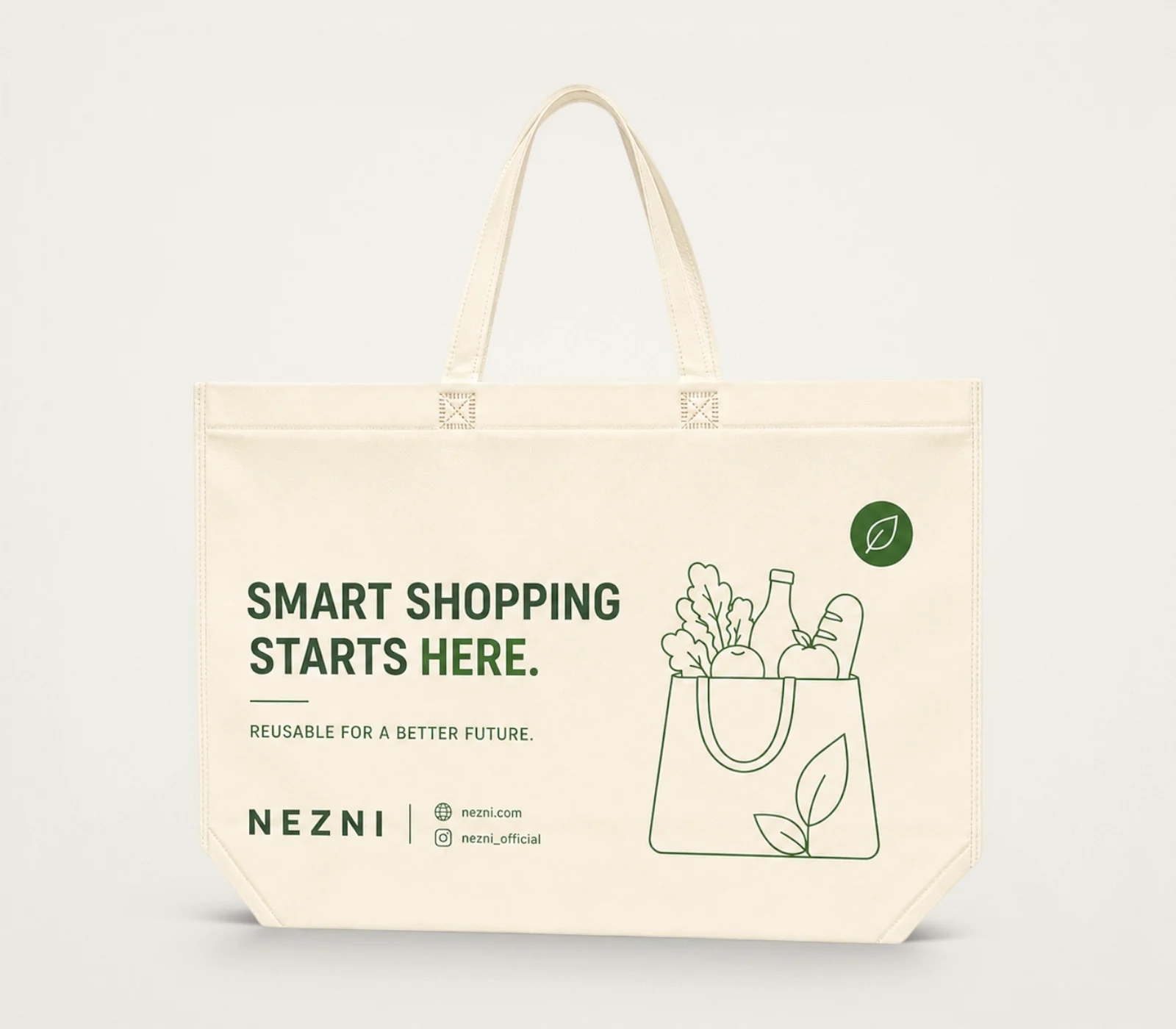 UN-02 Heat-Sealed Non-Woven Tote Bag product image