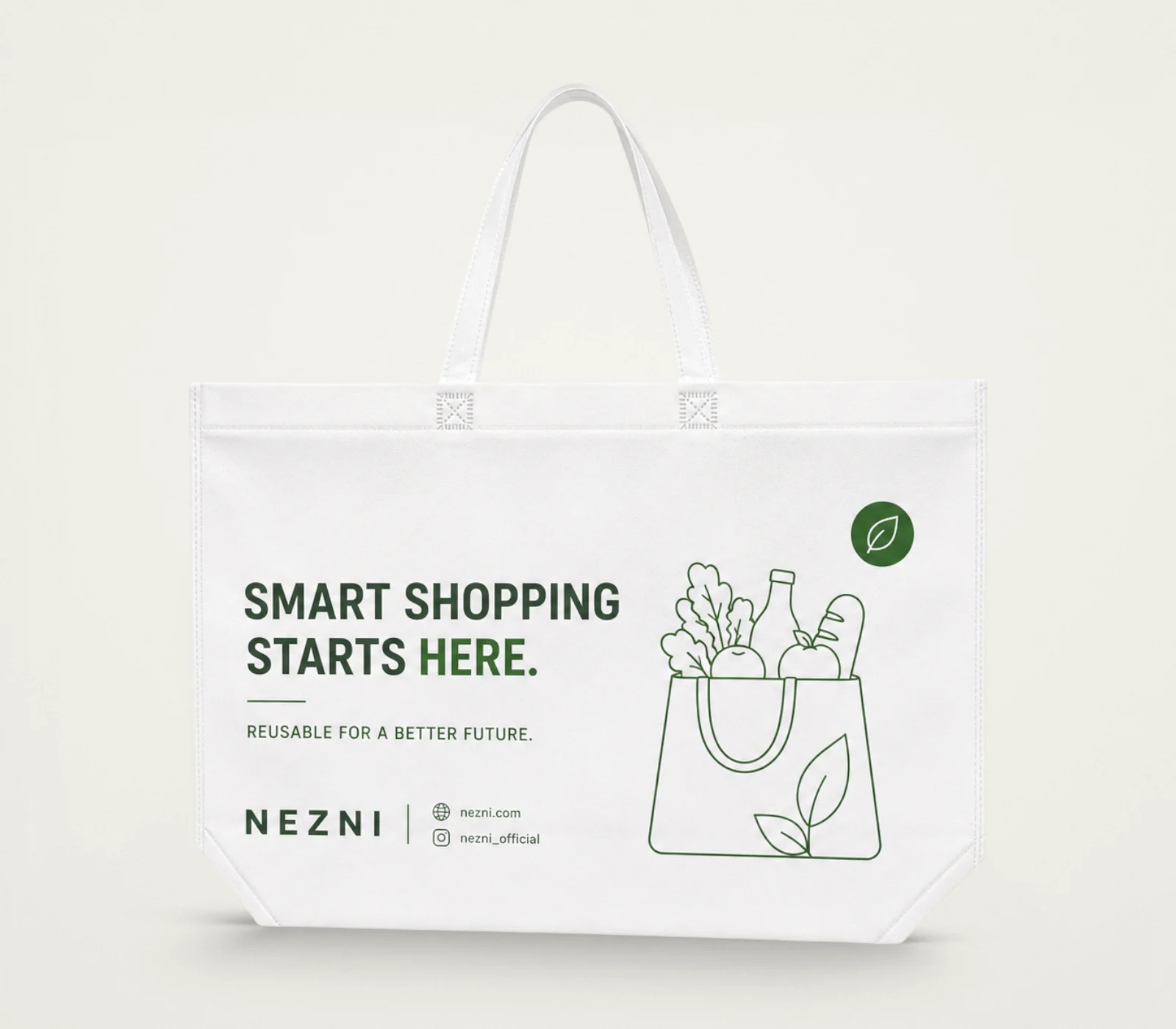 UN-03 Heat-Sealed Non-Woven Grocery Bag product image