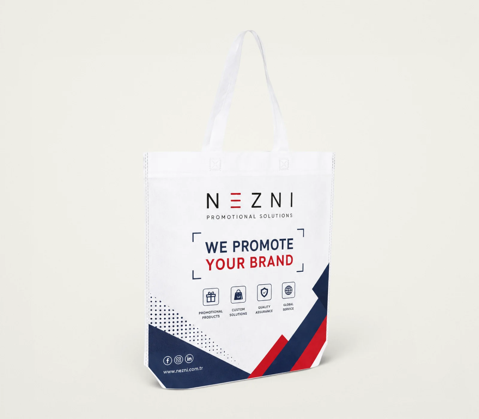 UN-04 Gusseted Heat-Sealed Non-Woven Bag product image