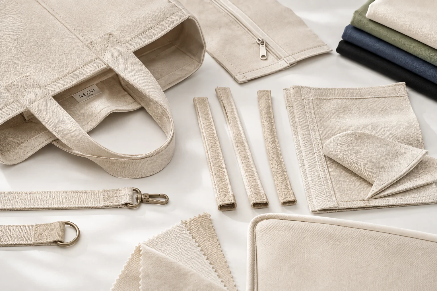 Bag construction details including seams handles and reinforcement