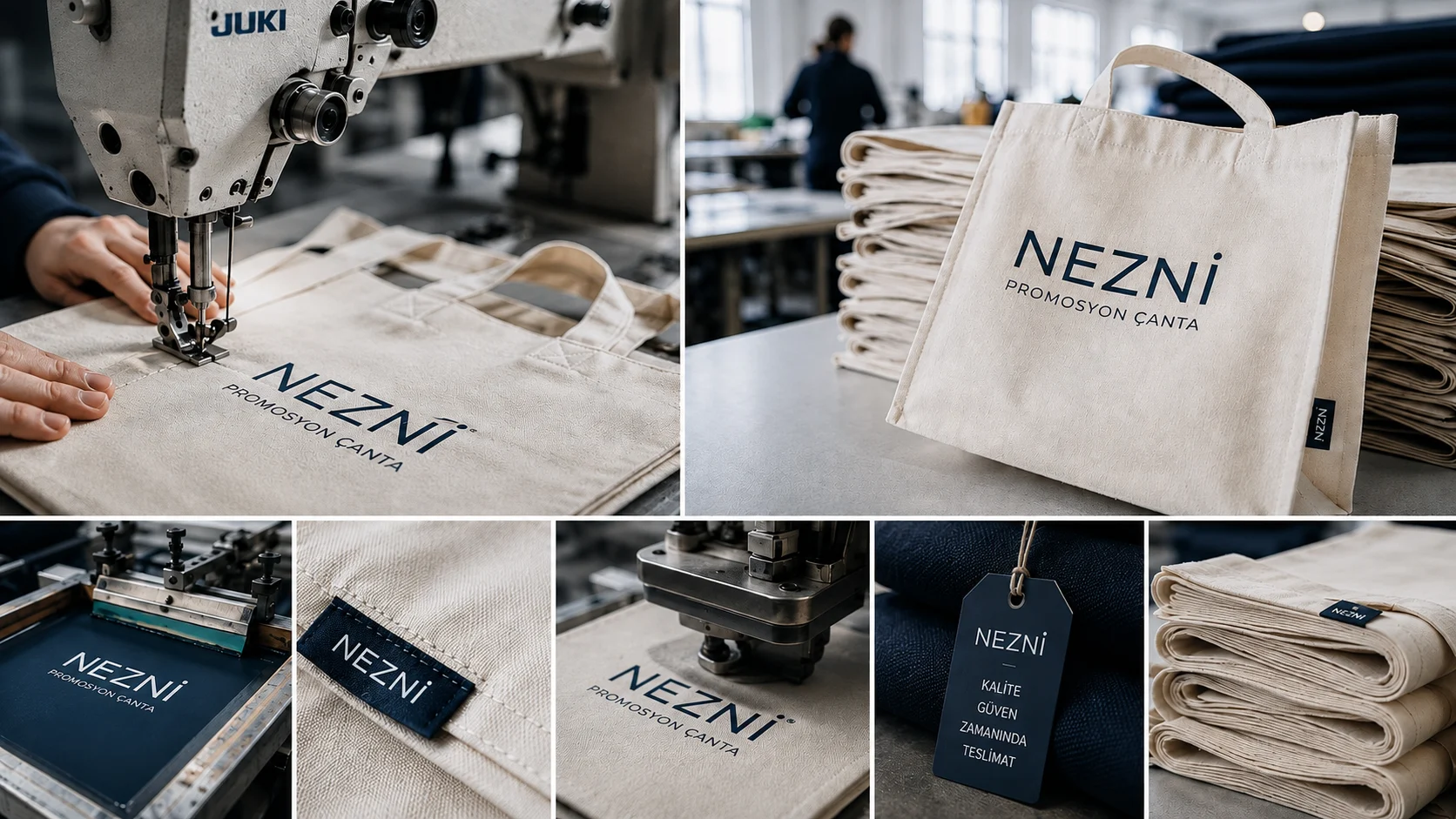 Custom bag manufacturing at Nezni