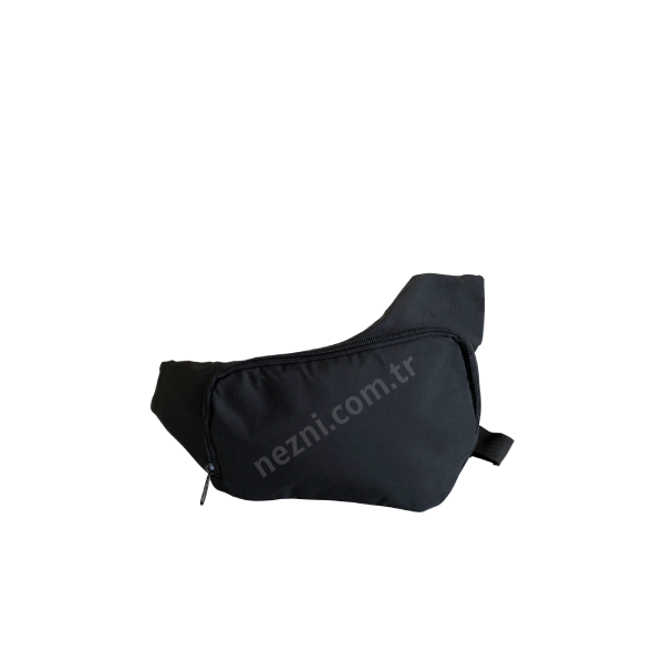 Custom logo running hiking cycling fanny pack black bum waist bag